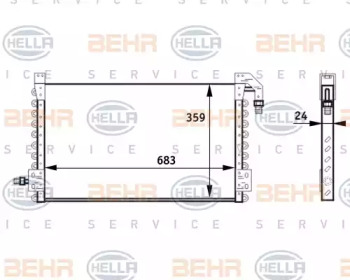 Конденсатор BEHR HELLA SERVICE 8FC 351 024-471