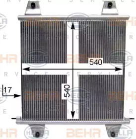 Конденсатор, кондиционер BEHR HELLA SERVICE 8FC 351 029-094