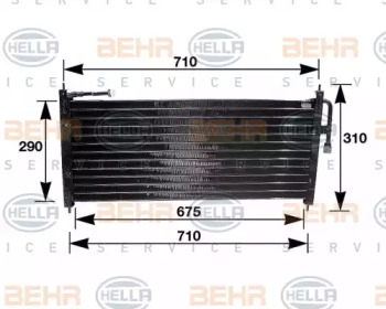 Конденсатор BEHR HELLA SERVICE 8FC 351 035-021