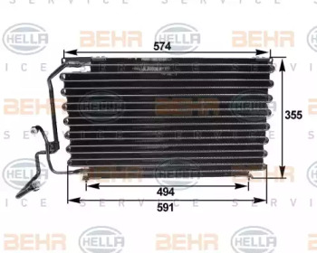 Конденсатор BEHR HELLA SERVICE 8FC 351 035-241