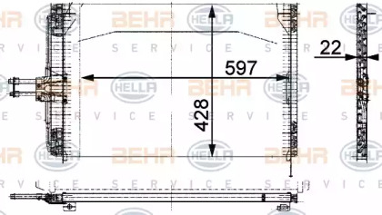 Конденсатор BEHR HELLA SERVICE 8FC 351 035-461