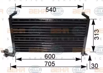 Конденсатор BEHR HELLA SERVICE 8FC 351 035-501