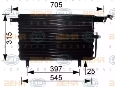 Конденсатор BEHR HELLA SERVICE 8FC 351 035-571