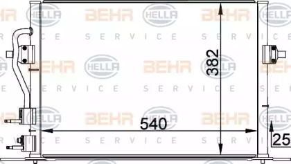 Конденсатор BEHR HELLA SERVICE 8FC 351 035-581