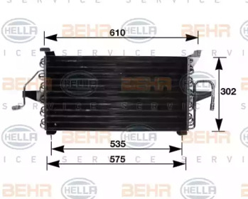 Конденсатор BEHR HELLA SERVICE 8FC 351 035-681