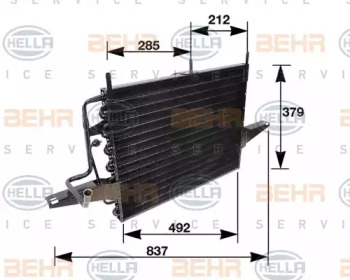 Конденсатор BEHR HELLA SERVICE 8FC 351 035-691