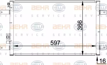 Конденсатор BEHR HELLA SERVICE 8FC 351 036-111