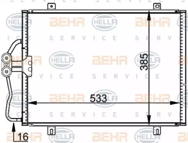 Конденсатор BEHR HELLA SERVICE 8FC 351 036-191