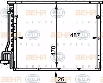 Конденсатор BEHR HELLA SERVICE 8FC 351 036-341