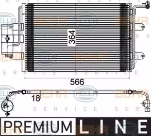 Конденсатор BEHR HELLA SERVICE 8FC 351 036-381