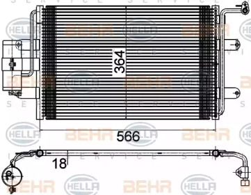 Конденсатор BEHR HELLA SERVICE 8FC 351 036-384