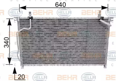 Конденсатор BEHR HELLA SERVICE 8FC 351 036-431