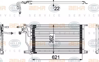 Конденсатор BEHR HELLA SERVICE 8FC 351 036-441