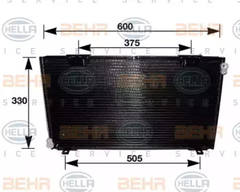 Конденсатор BEHR HELLA SERVICE 8FC 351 036-591