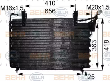 Конденсатор BEHR HELLA SERVICE 8FC 351 036-711