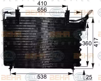 Конденсатор BEHR HELLA SERVICE 8FC 351 036-781