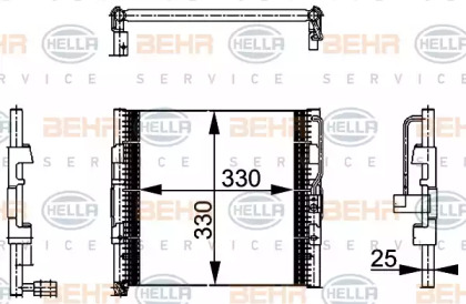 Конденсатор BEHR HELLA SERVICE 8FC 351 037-071