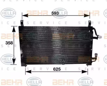 Конденсатор BEHR HELLA SERVICE 8FC 351 037-111