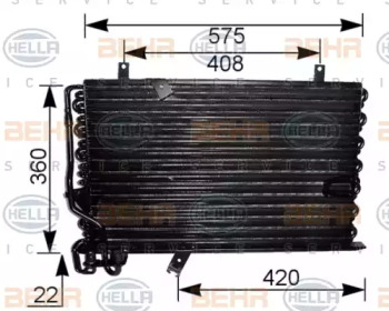 Конденсатор BEHR HELLA SERVICE 8FC 351 037-131