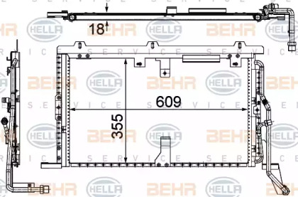 Конденсатор BEHR HELLA SERVICE 8FC 351 037-314