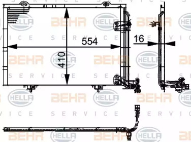 Конденсатор BEHR HELLA SERVICE 8FC 351 037-334