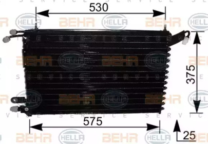 Конденсатор, кондиционер BEHR HELLA SERVICE 8FC 351 037-411