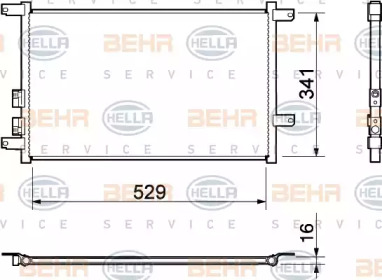 Конденсатор BEHR HELLA SERVICE 8FC 351 037-451