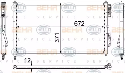 Конденсатор BEHR HELLA SERVICE 8FC 351 037-474