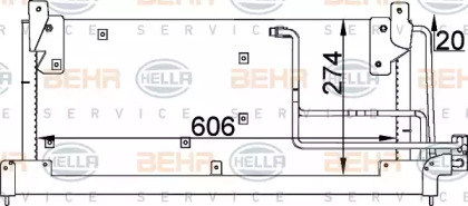 Конденсатор BEHR HELLA SERVICE 8FC 351 037-591