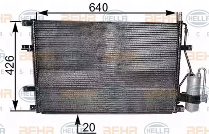 Конденсатор BEHR HELLA SERVICE 8FC 351 037-641