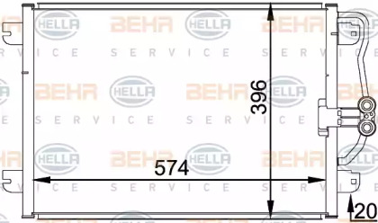 Конденсатор BEHR HELLA SERVICE 8FC 351 037-751