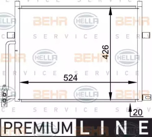 Конденсатор BEHR HELLA SERVICE 8FC 351 038-201