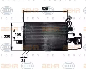 Конденсатор BEHR HELLA SERVICE 8FC 351 038-251