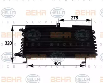 Конденсатор BEHR HELLA SERVICE 8FC 351 038-281