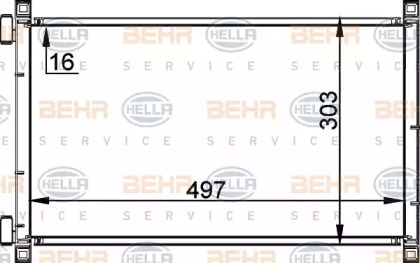 Конденсатор BEHR HELLA SERVICE 8FC 351 038-321