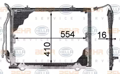 Конденсатор BEHR HELLA SERVICE 8FC 351 038-451