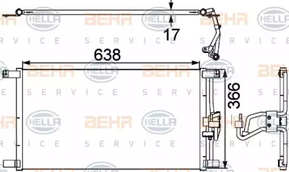 Конденсатор BEHR HELLA SERVICE 8FC 351 038-481