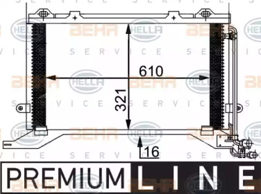 Конденсатор BEHR HELLA SERVICE 8FC 351 038-501