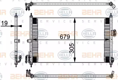 Конденсатор BEHR HELLA SERVICE 8FC 351 038-581