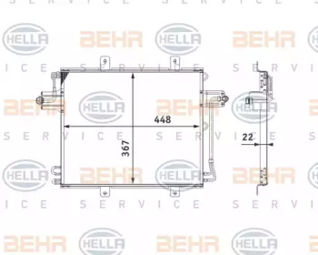 Конденсатор BEHR HELLA SERVICE 8FC 351 038-611