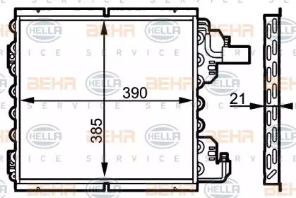 Конденсатор BEHR HELLA SERVICE 8FC 351 038-621