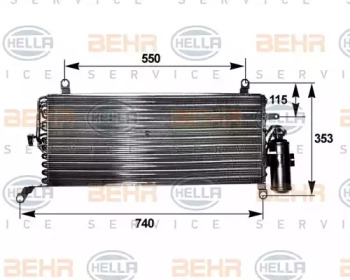 Конденсатор BEHR HELLA SERVICE 8FC 351 038-641