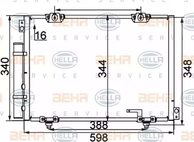 Конденсатор BEHR HELLA SERVICE 8FC 351 038-731