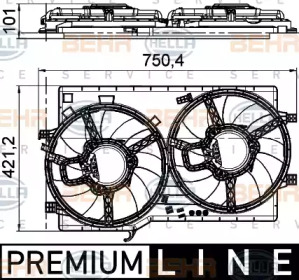 Вентилятор BEHR HELLA SERVICE 8EW 351 041-321