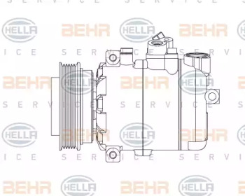 Компрессор BEHR HELLA SERVICE 8FK 351 132-081