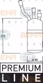 Осушитель BEHR HELLA SERVICE 8FT 351 192-321