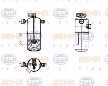 Осушитель BEHR HELLA SERVICE 8FT 351 198-181