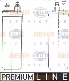 Осушитель BEHR HELLA SERVICE 8FT 351 198-611