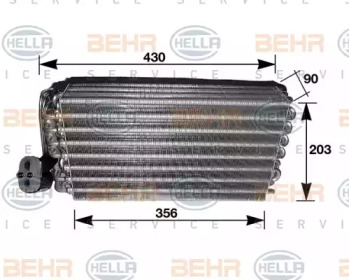 Испаритель, кондиционер BEHR HELLA SERVICE 8FV 351 210-101