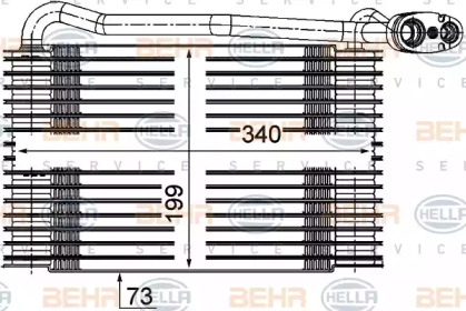 Испаритель BEHR HELLA SERVICE 8FV 351 210-171